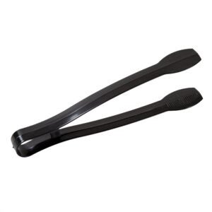 TONG PLAS 9″ SERVING BLACK I/W | Raw Item