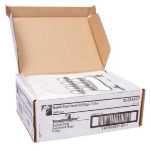 BAG PLAS PORTION 7DAY GREEN/WHITE | Packaged