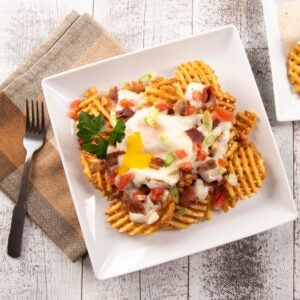 Seasoned Waffle Fries | Styled