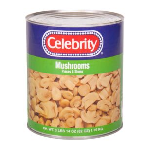 MUSHROOMS SLICED PCS & STEMS 62 OZ | Packaged