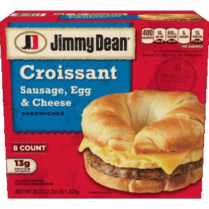 Sausage, Egg & Cheese Croissant Breakfast Sandwiches | Packaged