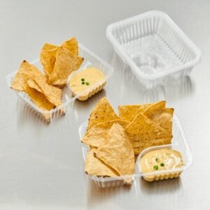 TRAY PLAS 2CMPT NACHO 5X6 | Styled