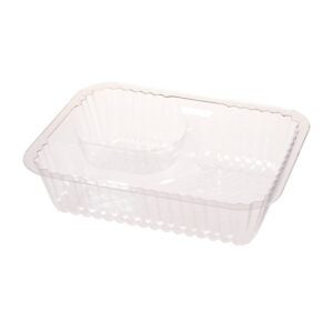 TRAY PLAS 2CMPT NACHO 5X6 | Raw Item