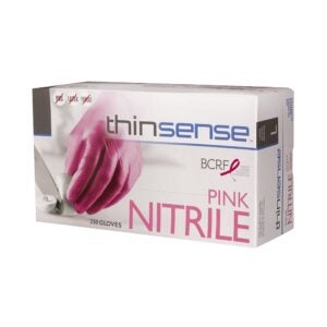 GLOVE NITRILE LRG PWDFR PNK | Packaged