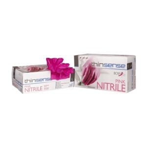 GLOVE NITRILE LRG PWDFR PNK | Styled