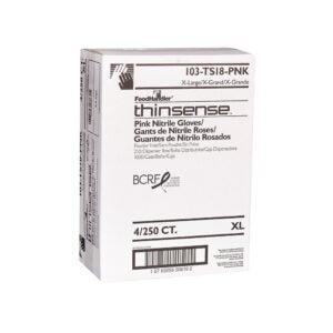 GLOVE NITRILE XL PWDFR PNK 4-250CT | Corrugated Box