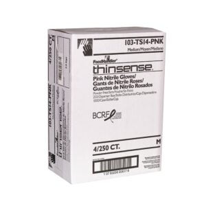 Glove Nitrile Medium Powdered Pink | Corrugated Box