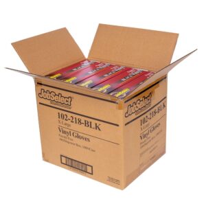 GLOVE VNYL XL PWDFR BLK 10-100CT | Packaged