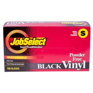 GLOVE VNYL SML PWDFR BLK 10-100CT | Packaged
