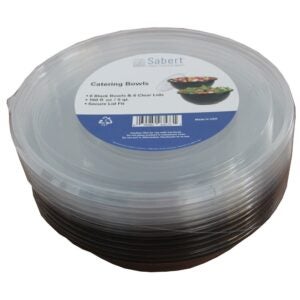 160 oz. Round Bowls w/Lids | Packaged