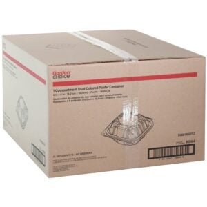 CONT PLAS 1CMPT 6X6 HNGD 3-107CT GCHC | Corrugated Box