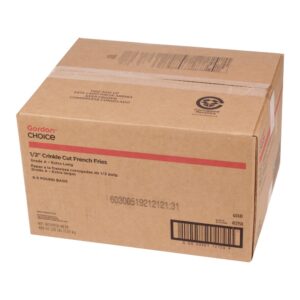1/2″ Crinkle-Cut Extra-long French Fries | Corrugated Box