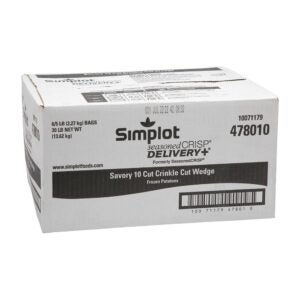FRENCH FRY SAVORY 10 CUT WEDGE 6/5LB | Corrugated Box