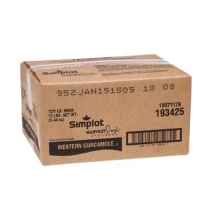 GUACAMOLE WESTERN STYLE 12/1 LB SIMPL | Corrugated Box