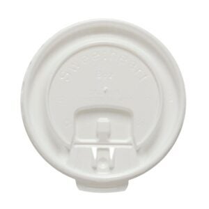 Lift-and-Lock Plastic Lids, White | Raw Item