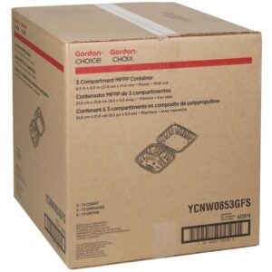 CONT MFPP 3CMPT 8.5″ WHT HINGD 2-73CT | Corrugated Box