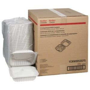 CONT MFPP 3CMPT 8.5″ WHT HINGD 2-73CT | Styled