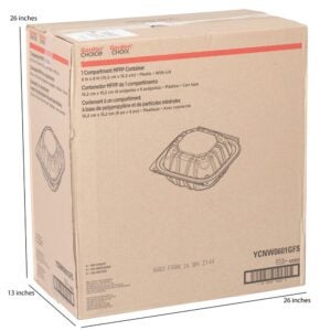 CONT MFPP 1CMPT WHT 6X6 HNGD 400CT | Corrugated Box