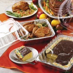 8×8″ Square Foil Cake Pan | Styled