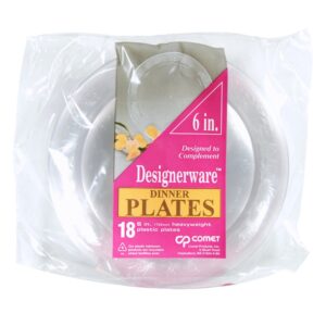 PLATE PLAS 6″ CLR 10CT DESIGNWARE | Packaged