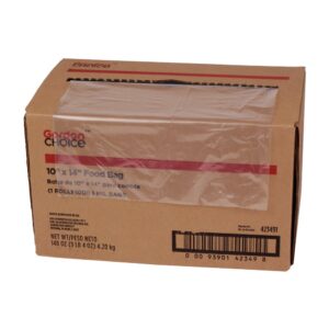 1 gal. Clear Food Bags | Raw Item