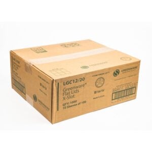 LID X-SLOT CLR 12,20Z 20-50CT GRNWARE | Corrugated Box