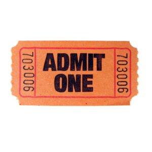 Ticket Admit One 1-2000ct | Raw Item