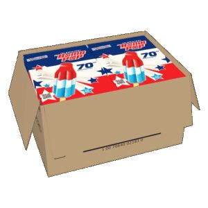 Bomb Pop Popsicles | Packaged