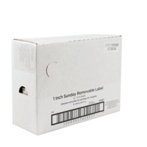 LABEL REMOVEABLE SUNDAY DOT 3-1000CT | Corrugated Box