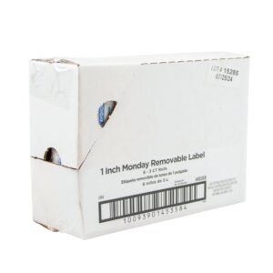 LABEL REMOVEABLE MONDAY DOT 3-1000CT | Corrugated Box
