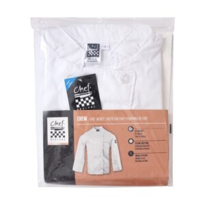 Medium White Chef Coat | Packaged