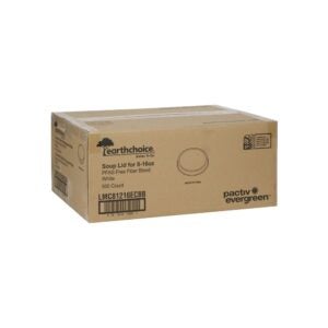 LID MOLDED FBR 8-16Z WHT BWL 10-50CT | Corrugated Box