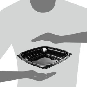 BOWL PLA 24Z BLK SQ 252CT PRSNTBWL | Styled