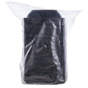 BOWL PPRO 32Z SQ BLK 4-63CT PRSNTBWL | Packaged