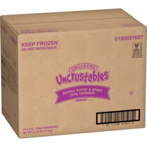 Peanut Butter & Grape Jelly Uncrustable Sandwiches | Corrugated Box