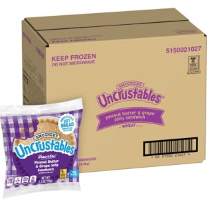 Peanut Butter & Grape Jelly Uncrustable Sandwiches | Styled