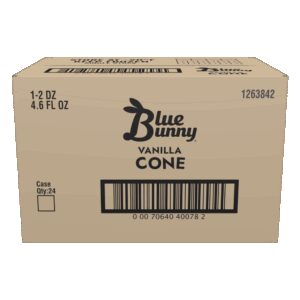 Nut Covered Vanilla Drumstick | Corrugated Box