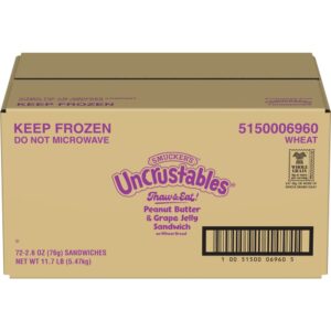 Peanut Butter & Grape Jelly Uncrustable Sandwiches | Corrugated Box