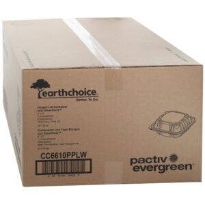 CONT PLAS 6X6″ CLR HNGD 3-107CT | Corrugated Box