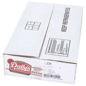 Dailys Applewood Smkd Bacon 14/16 15lb | Corrugated Box