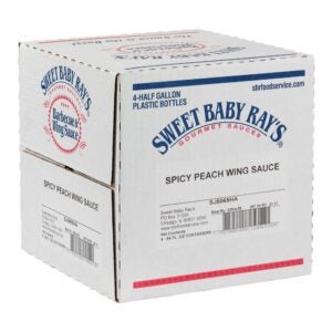 SWTBRAY SPICY PEACH WING SAUCE 64FLZ | Corrugated Box