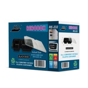 Rerobox Plastic Container 32oz 2-Comp Re | Raw Item