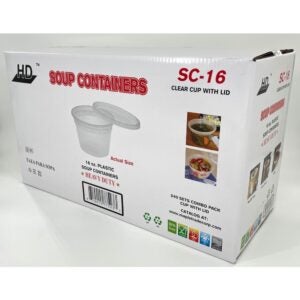 16 oz. Plastic Soup Containers | Corrugated Box