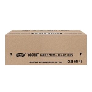 YOGURT VAR PK CRMY STRAWB/VAN 48-4Z | Corrugated Box