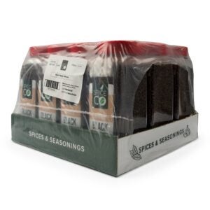 SpiceCo Black Pepper Whole 18oz | Corrugated Box