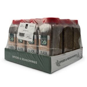 SpiceCo Black Pepper, Ground 16oz | Corrugated Box