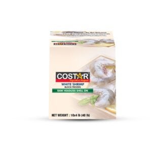 CStar Shrimp Raw Block 21-25ct 4lb | Corrugated Box