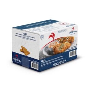 Uncooked Traditional Chicken Tender Fritters | Corrugated Box