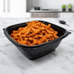 BOWL PLAS 64Z BLK SQ 4-63CT DART | Styled