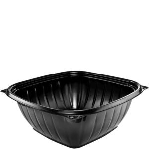 BOWL PLAS 64Z BLK SQ 4-63CT DART | Raw Item